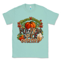 Stressed Blessed Pumpkin Spice Obsessed Fall Classic Tee | Teevron