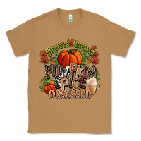Toasted Coconut Stressed blessed pumpkin spice obsessed Fall Classic Tee - NancyCooperArtShop