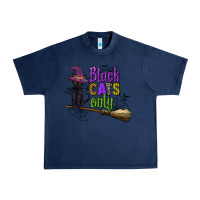 Navy black cats only Urban Heavy Tee - CowGirlArtShop