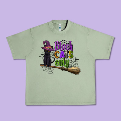 Black Cats Only Urban Heavy Tee Designed By Cowgirlartshop