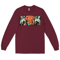 Burgundy Cow Mom Long Sleeve Tee - Jasminsmagicworld