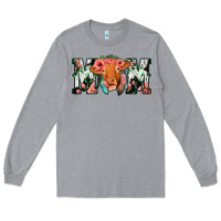 Heather Grey Cow Mom Long Sleeve Tee - Jasminsmagicworld