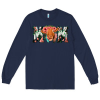 Navy Cow Mom Long Sleeve Tee - Jasminsmagicworld