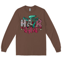 Chestnut hair stylist Long Sleeve Tee - OliviaCreatesArt