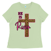 Matcha He Is Risen Leopard Ladies Tee - Bettercallsaul
