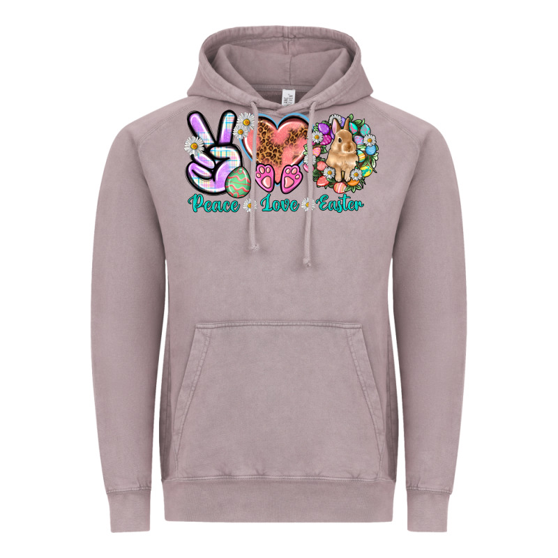 Peace Love Easter Day Vintage Hoodie by HowdyJamesFarm | Teevron
