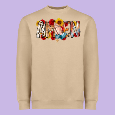 Amen Heavyweight Sweatshirt Designed By Racoondesign