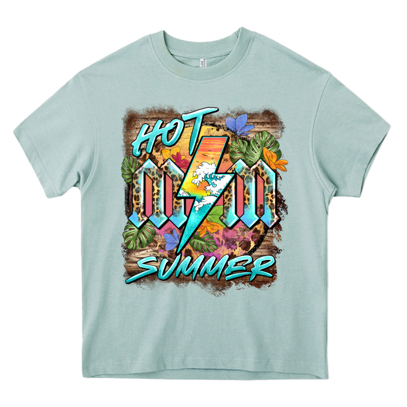 Hot Mom Summer Heavy Core Tee by BarkalooDesign | Teevron