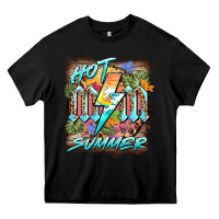 Black hot mom summer Heavy Core Tee - BarkalooDesign