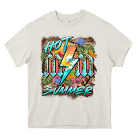 Cream hot mom summer Heavy Core Tee - BarkalooDesign