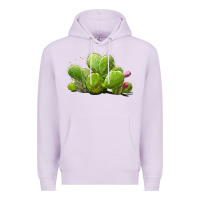 Lilac Desert Prickly Pear Cactus Premium Hoodie - LillyAllenDesigns