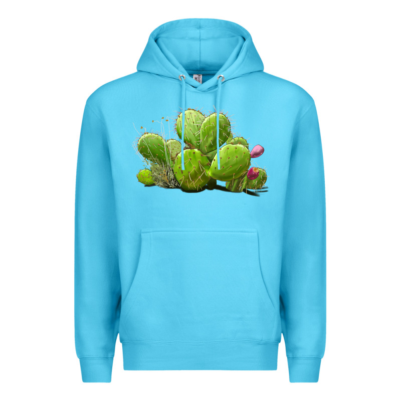 Desert Prickly Pear Cactus Premium Hoodie by LillyAllenDesigns | Teevron