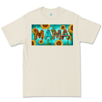 Bone western mama with sunflowers and cactus Premium Tee - RanaPortraitStore
