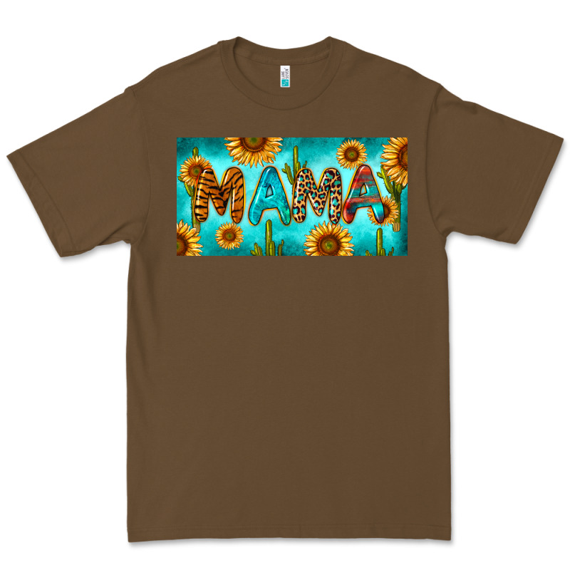 Western Mama With Sunflowers And Cactus Premium Tee by RanaPortraitStore | Teevron