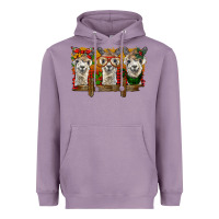 Lavender Christmas alpacas Heavyweight Hoodie - BarkalooDesign