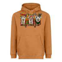 Meerkat Christmas alpacas Heavyweight Hoodie - BarkalooDesign