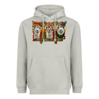 Moon Dust Christmas alpacas Heavyweight Hoodie - BarkalooDesign