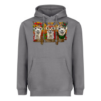 Storm Christmas alpacas Heavyweight Hoodie - BarkalooDesign