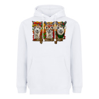 White Christmas alpacas Heavyweight Hoodie - BarkalooDesign