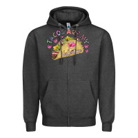 Charcoal Heather Tacos Are My Valentine Zipper Hoodie - CowhideDigitalArt