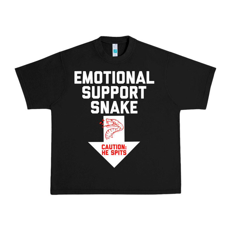 Mens Crude Humor Inappropriate Emotional Support Snake Halloween Urban Heavy Tee by trangStudio | Teevron