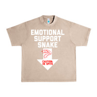 French Oak Mens Crude Humor Inappropriate Emotional Support Snake Halloween Urban Heavy Tee - trangStudio