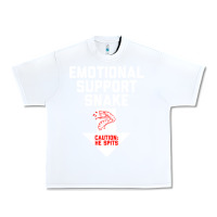 White Mens Crude Humor Inappropriate Emotional Support Snake Halloween Urban Heavy Tee - trangStudio