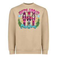 Mushroom Nuts About Christmas Heavyweight Sweatshirt - CowhideDigitalArt