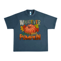 Midnight Navy whatever spices your pumpkin Urban Heavy Tee - CowGirlArtShop
