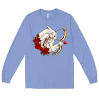 Colony Blue cupid cat Long Sleeve Tee - OliviaCreatesArt