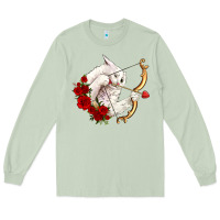 Matcha cupid cat Long Sleeve Tee - OliviaCreatesArt