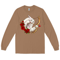 Toasted Coconut cupid cat Long Sleeve Tee - OliviaCreatesArt