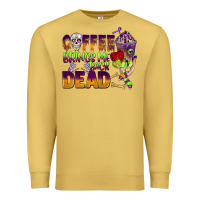 Antique Gold coffee brings me back dead Premium Sweatshirt - BarkalooDesign