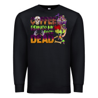Black coffee brings me back dead Premium Sweatshirt - BarkalooDesign