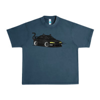 Midnight Navy spooky halloween jdm s14 silvia 240sx black cat illustrated t shirt Urban Heavy Tee - trangStudio