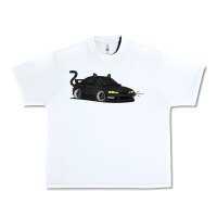 White spooky halloween jdm s14 silvia 240sx black cat illustrated t shirt Urban Heavy Tee - trangStudio