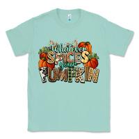 Seafoam Whatever spices your pumpkin Fall Classic Tee - NancyCooperArtShop