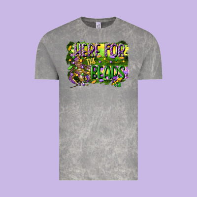 Here For The Beads Vintage Tee Designed By Cowgirlartshop