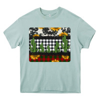 Cowhide Cacti Sunflowers Christmas Mousepad Heavy Core Tee | Teevron
