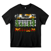 Black cowhide cacti sunflowers christmas mousepad Heavy Core Tee - Jasminsmagicworld