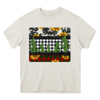 Cream cowhide cacti sunflowers christmas mousepad Heavy Core Tee - Jasminsmagicworld
