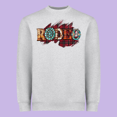 Rodeo Christmas Heavyweight Sweatshirt Designed By Cowhidedigitalart