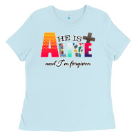 He Is Alive Ladies Tee | Teevron