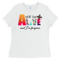 White He is Alive Ladies Tee - Bettercallsaul