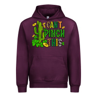 Mauve Wine cant pinch this with clovers Urban Hoodie - AdoDesignShop