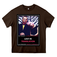 Chocolate Brown Lost in Translation Poster GIFT Heavy Core Tee - trangStudio