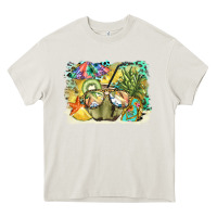 Cream coconut with fruits  background Heavy Core Tee - BarkalooDesign