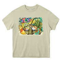 Mossy coconut with fruits  background Heavy Core Tee - BarkalooDesign