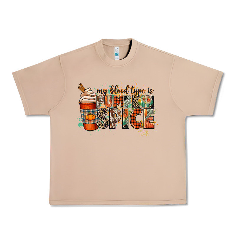 My Blood Type Is Pumpkin Spice Urban Heavy Tee by CowGirlArtShop | Teevron