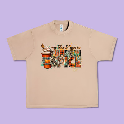 My Blood Type Is Pumpkin Spice Urban Heavy Tee Designed By Cowgirlartshop